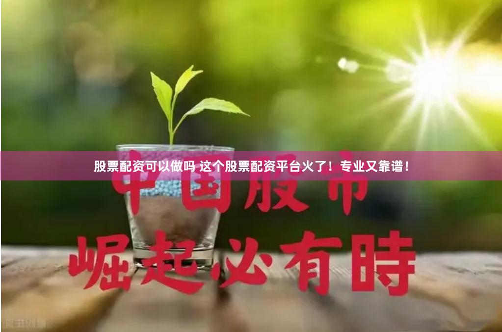 股票配资可以做吗 这个股票配资平台火了！专业又靠谱！